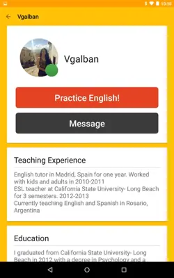 Cambly English Teacher android App screenshot 0